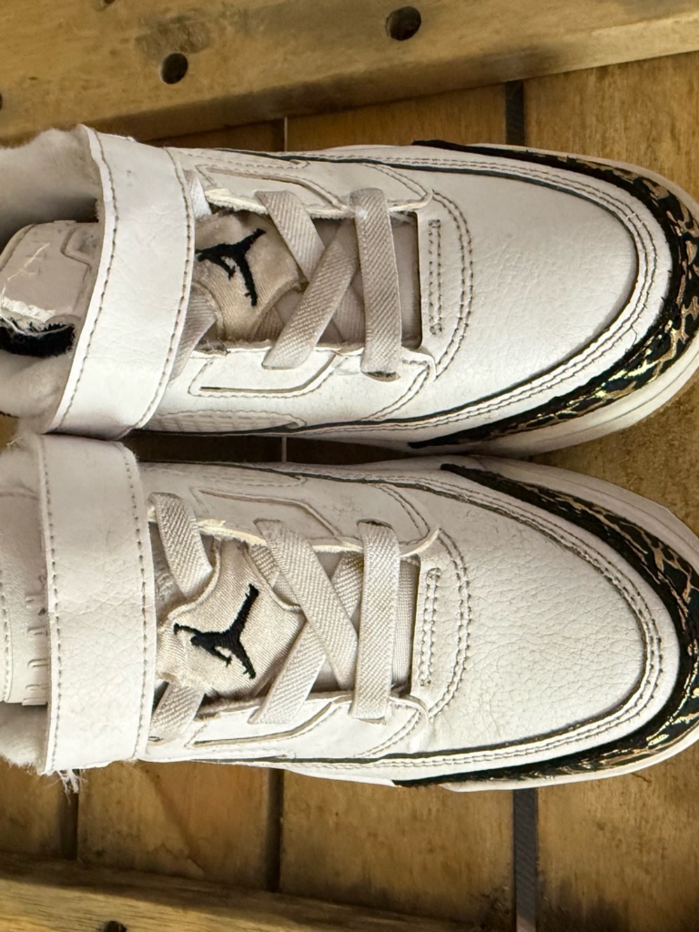 Jordan Kids' White and Black Low-Top Sneakers